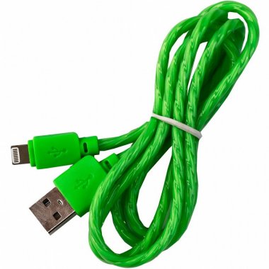 Фотография товара 'Smartbuy iK-512SPS green Дата-кабель 8pin SILICONE SPIRAL'