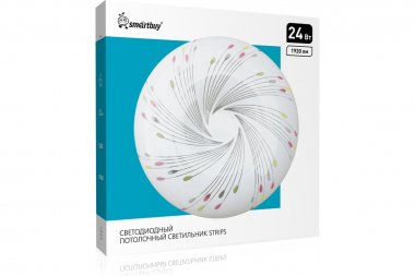 Фотография товара 'Smartbuy SBL-STR-24-65 Светодиодный потолочный светильник (LED) 24Вт 350*55мм'