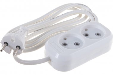 Фотография товара 'Smartbuy SBE-10-2-02-N Удлинитель, 2 гнезда 2 метра 10А/2,2кВт'