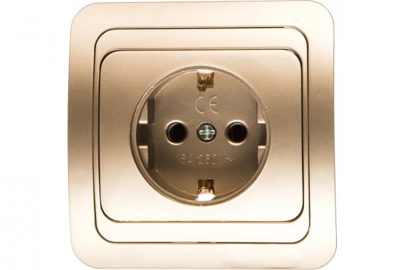 Фотография товара 'Smartbuy SBE-02c-16-S1-Z-c Розетка 1-местная с заземлением 16А'