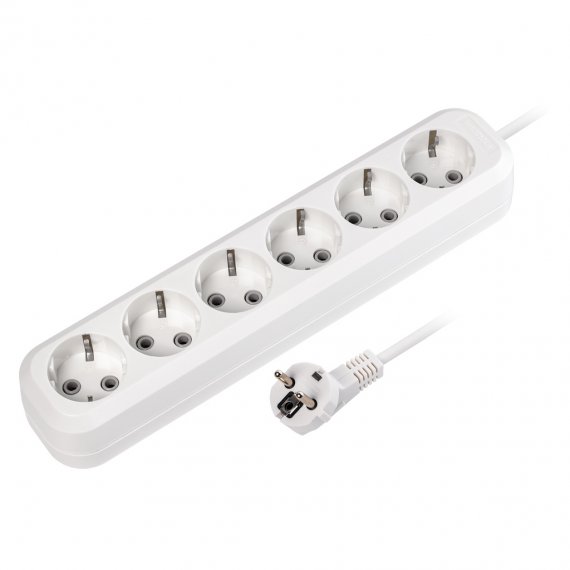 Фотография товара 'Smartbuy SBE-16-6-10-ZS Удлинитель, 6 гнезд 10 м, 16А/3,5кВт ПВС 3х1,0'
