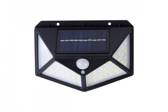 Фотография товара 'Smartbuy SBF-33-MS Настенный светильник 12Вт 100LED, на солнечных батареях'