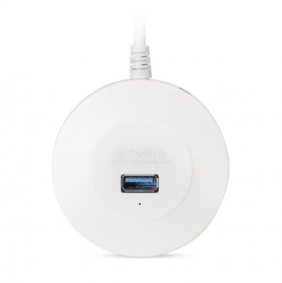 Фотография товара 'Smartbuy SBHA-7314-W USB 3.0 хаб, 4 порта, СуперЭконом круглый'