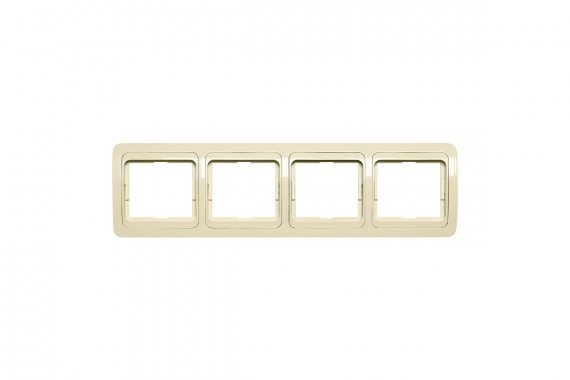 Фотография товара 'Smartbuy SBE-02i-00-FR-4 Рамка 4-местная горизонтальная бежевая Марс'