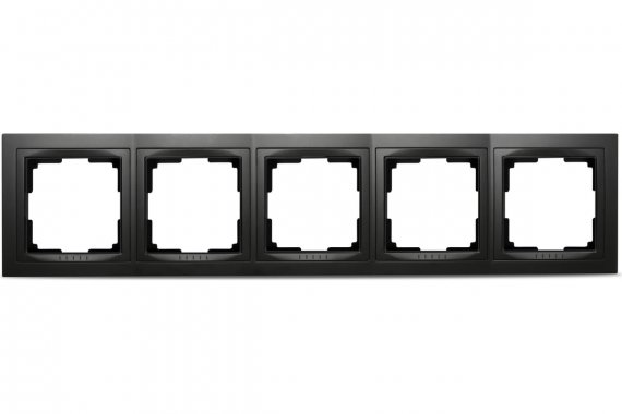 Фотография товара 'Smartbuy SBE-05b-Plastic-FR-5 Рамка 5-местная пластик черная Нептун'
