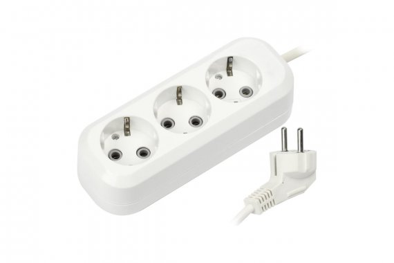 Фотография товара 'Smartbuy SBE-16-3-05-Z Удлинитель, 3 гнезда 5 метров 16А/3,5кВт'