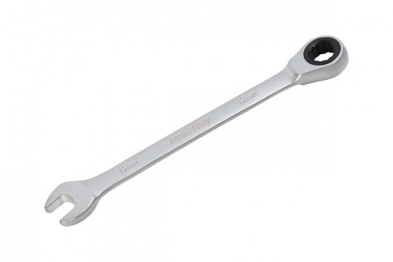 Фотография товара 'Smartbuy SBT-RWS-10p1 Ключ комбинированный с трещоткой на 10 мм, хромированный, 40X'