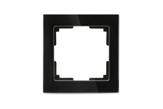 Фотография товара 'Smartbuy SBE-05b-Glass-FR-1 Рамка 1-местная стекло черная Нептун'