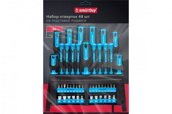 Фотография товара 'Smartbuy SBT-SCN-48P1 Набор отверток 48 шт, на подставке-подвесе'