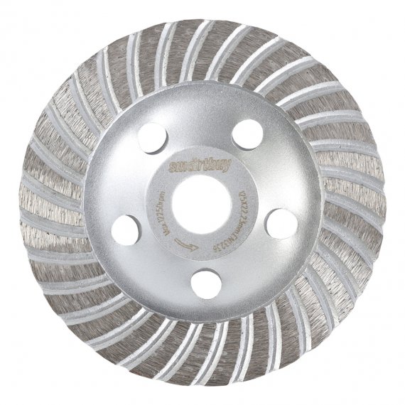 Фотография товара 'Smartbuy SBT-GD-T125 Диск алмазный 125 мм, для шлифования,по металлу, бетону'