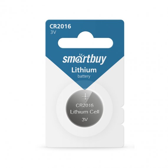 Фотография товара 'Smartbuy SBBL-2016-1B Литиевый элемент питания CR2016/1B (12/720)'
