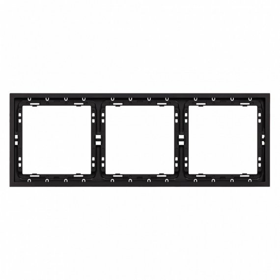 Фотография товара 'Smartbuy SBE-09b-00-FR-3 Рамка 3-местная черная Капелла'