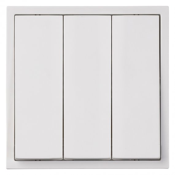 Фотография товара 'Smartbuy SBE-09w-10-SW3-0 Выключатель 3-клавишный 10А белый Капелла'