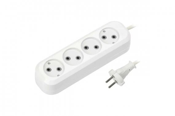 Фотография товара 'Smartbuy SBE-16-4-07-Z Удлинитель, 4 гнезда 7 метров 16А/3,5кВт ПВС 3х1,0'