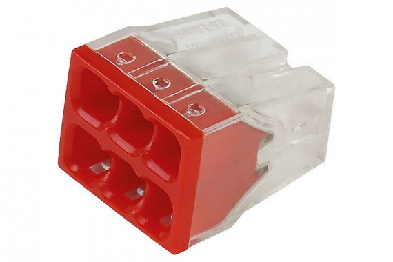 Фотография товара 'Smartbuy SBE-pwco-6 Строительно-монтажная клемма с пастой, 6 отверстий'