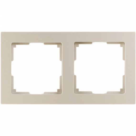 Фотография товара 'Smartbuy SBE-06i-Plastic-FR-2 Рамка 2-местная пластик бежевая'