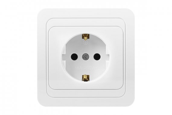 Фотография товара 'Smartbuy SBE-02w-16-S1-Z Розетка 1-местная с заземлением 16А'