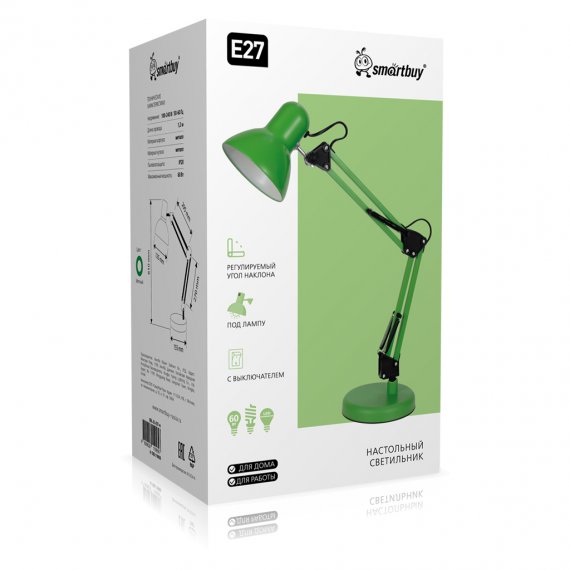 Фотография товара 'Smartbuy SBL-DL-E27-m Настольный светильник под лампу E27 на основании'