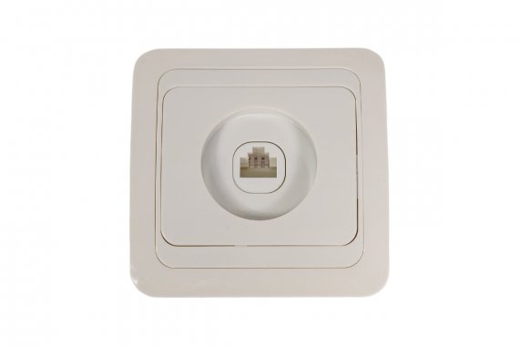 Фотография товара 'Smartbuy SBE-02w-S1-PH Розетка телефонная 1-местная белая Марс'