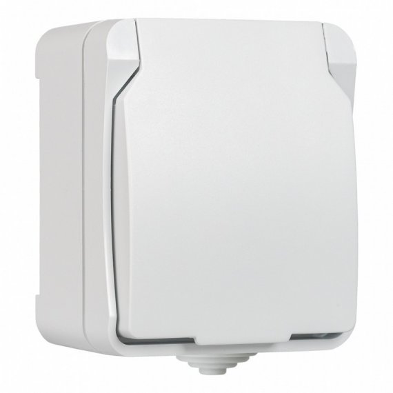 Фотография товара 'Smartbuy SBE-04g-16-S1-Z Розетка 1-местная с заземлением 16А с крышкой'