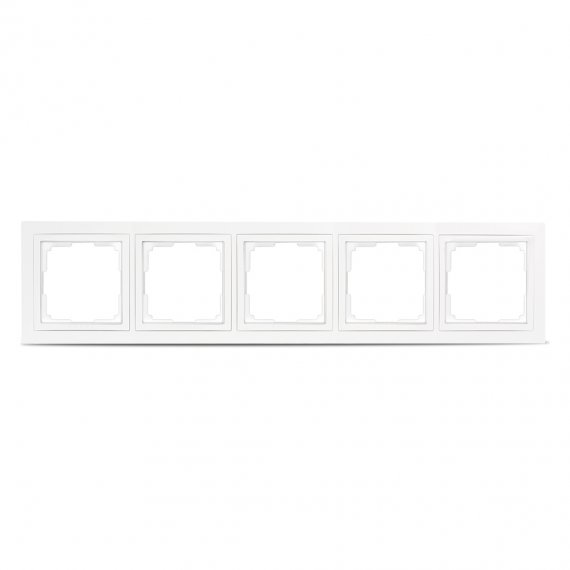 Фотография товара 'Smartbuy SBE-05w-Plastic-FR-5 Рамка 5-местная пластик'