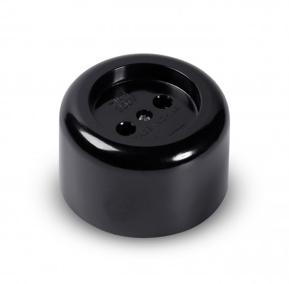 Фотография товара 'Smartbuy SBE-10-1-00-BN Розетка бакелитовая, 1 гнездо 10А/2,2кВт'