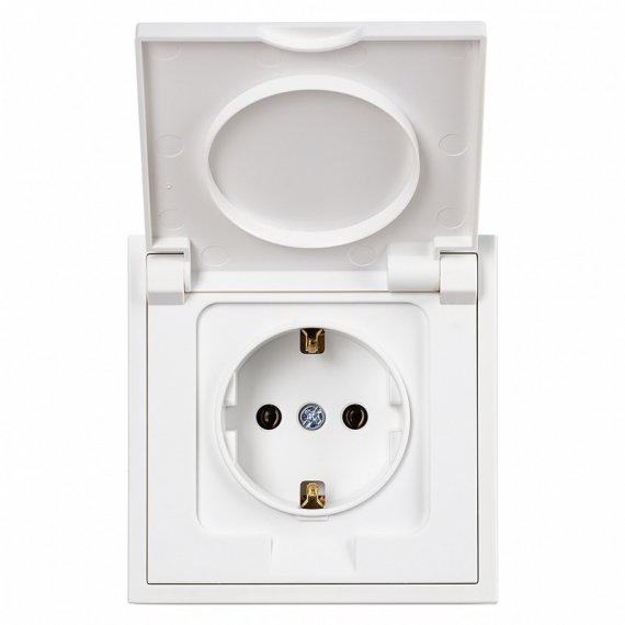 Фотография товара 'Smartbuy SBE-09w-16-S1-USB Розетка 1-местная с заземлением USB+Type 16А'