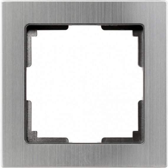 Фотография товара 'Smartbuy SBE-06gn-Metal-FR-1 Рамка 1-местная пластик серый никель'