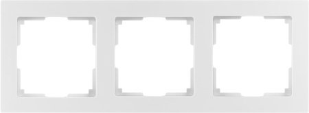 Фотография товара 'Smartbuy SBE-06w-Plastic-FR-3 Рамка 3-местная пластик белая'
