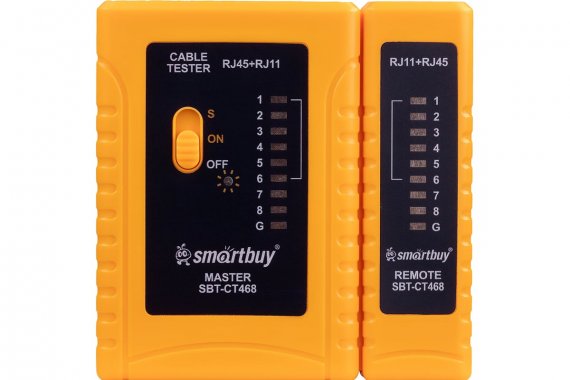 Фотография товара 'Smartbuy SBT-CT468 Тестер интернет кабеля CT468 RJ-45, RJ-11'