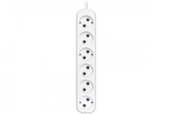Фотография товара 'Smartbuy SBE-16-6-05-Z Удлинитель, 6 гнезд 5 метров 16А/3,5кВт ПВС 3х1,0'