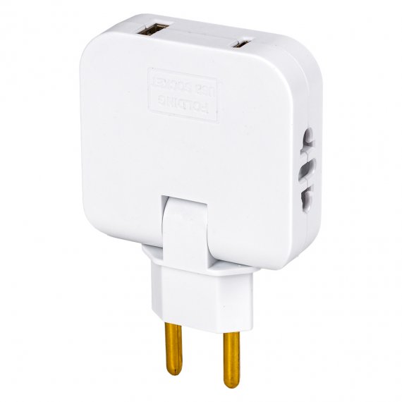 Фотография товара 'Smartbuy SBE-10-A08w-4 Разветвитель сетевой 2 гнезда+USB+TypeC б/з 10А 250B'