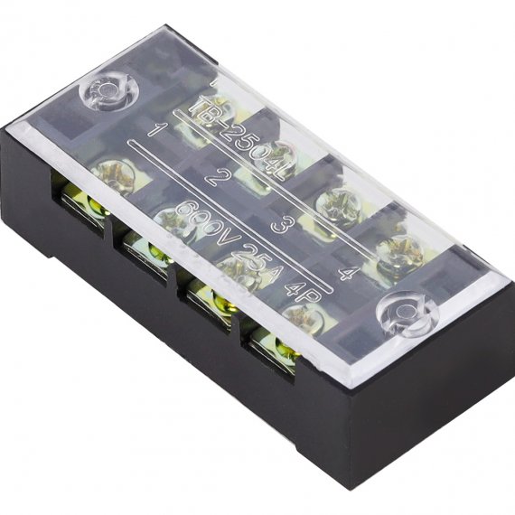 Фотография товара 'Smartbuy SBE-tb-04-25 Терминал клеммный TB-0425 до 2,5 мм2 25A 4 клеммные пары'
