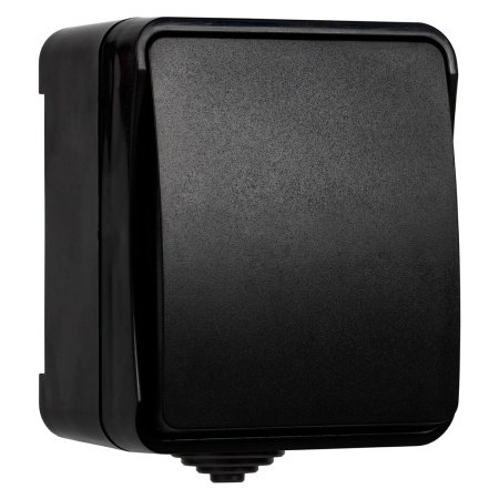 Фотография товара 'Smartbuy SBE-04b-10-SW1-0 Выключатель 1-клавишный 10А, IP 54, черный'