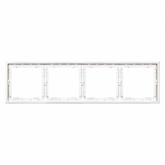 Фотография товара 'Smartbuy SBE-09w-00-FR-4 Рамка 4-местная белая Капелла'