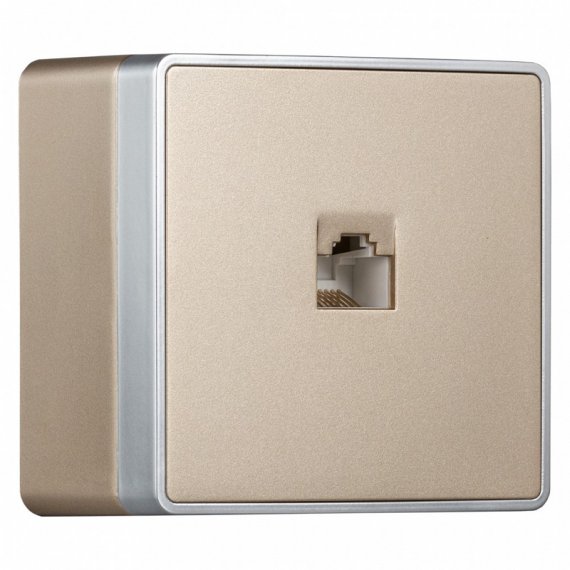 Фотография товара 'Smartbuy SBE-07c-S1-RJ Розетка компьютерная RJ-45 1-местная'