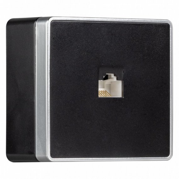 Фотография товара 'Smartbuy SBE-07b-S1-RJ Розетка компьютерная RJ-45 1-местная'