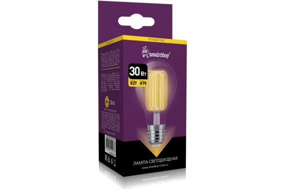Фотография товара 'Smartbuy SBL-A75F-30-27K-E27 Светодиодная (LED) Лампа FIL'