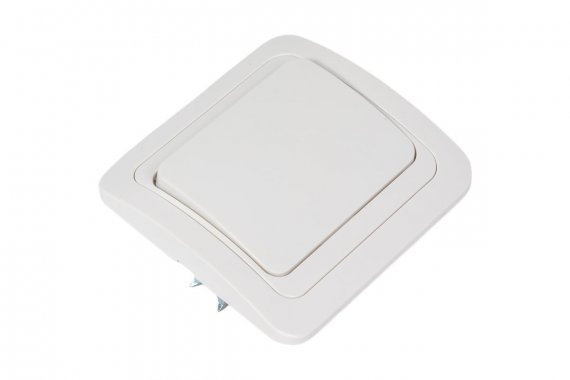Фотография товара 'Smartbuy SBE-02w-10-SW1-0-c Выключатель 1-клавишный 10А белый'