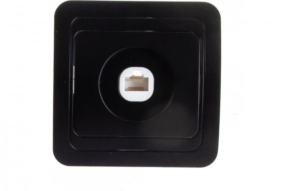 Фотография товара 'Smartbuy SBE-02b-S1-RJ Розетка компьютерная RJ-45 1-местная черная Марс'