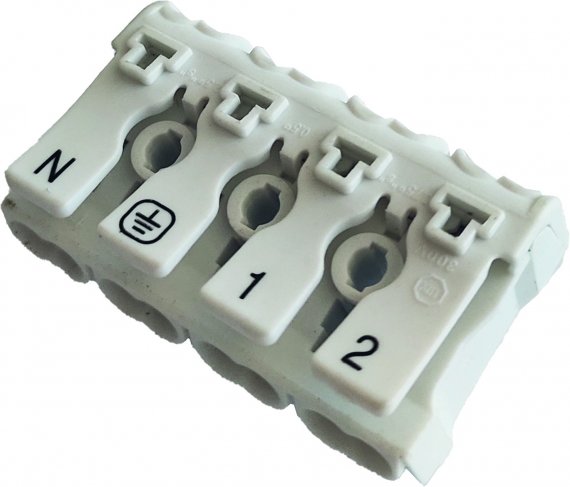 Фотография товара 'Smartbuy SBE-sc-4 Клемма пружинная соединительная КСП4-L+N, 16A'