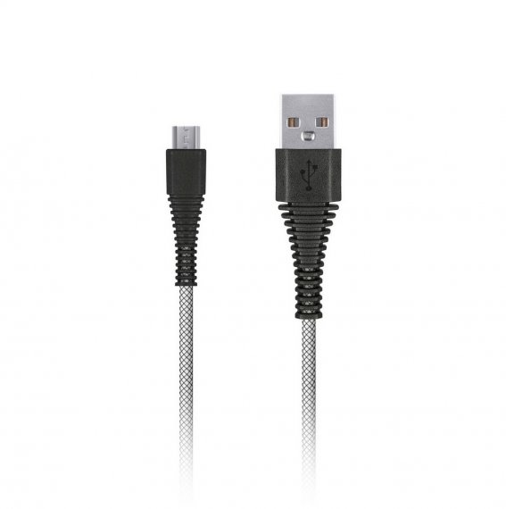 Фотография товара 'Smartbuy iK-10n-2 white Дата-кабель USB - micro USB, "карбон"'