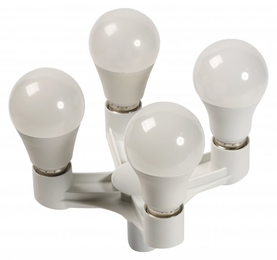 Фотография товара 'Smartbuy SBE-A-E27-4E27 Переходник E27-4xE27, белый'