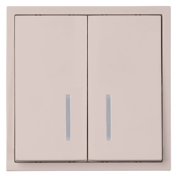 Фотография товара 'Smartbuy SBE-09i-10-SW2-1 Выключатель 2-клавишный с индикатором 10А'