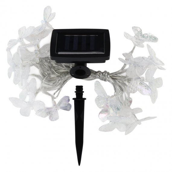Фотография товара 'Smartbuy SBF-206 Садовая гирлянда на солнечной батарее, Бабочки, пластик, 2м'