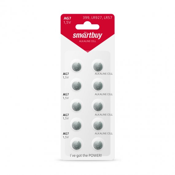 Фотография товара 'Smartbuy SBBB-AG7-10B Батарейка часовая AG7-10B (100/2000)'