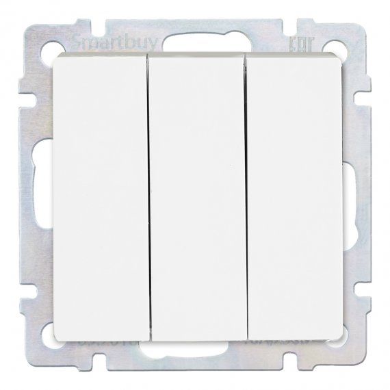 Фотография товара 'Smartbuy SBE-05w-10-SW3-0 Выключатель 3-клавишный 10А'