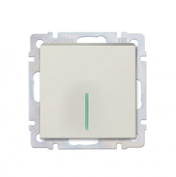 Фотография товара 'Smartbuy SBE-05i-10-SW12-1 Выключатель проходной 1-клавишный с индикатором 10А'