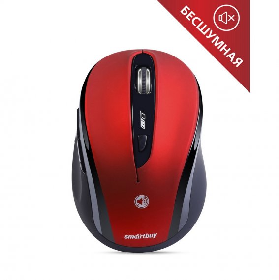 Фотография товара 'Smartbuy SBM-612AG-RK Мышь беспроводная беззвучная 612AG'