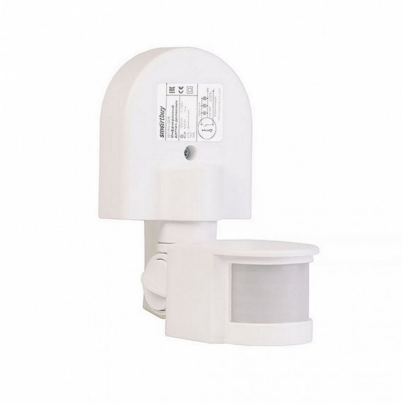 Фотография товара 'Smartbuy sbl-ms-008 Инфракрасный датчик движения, настенный 1200Вт, до 12м, IP44'